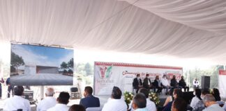 Colocó Gobernadora Lorena Cuéllar Primera Piedra del C2 de Santa Cruz Tlaxcala