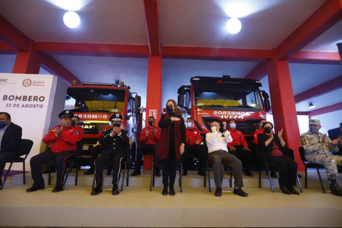 Celebró Gobernadora Lorena Cuéllar 40 Aniversario del Heroico Cuerpo de Bomberos - AlternativaTlx