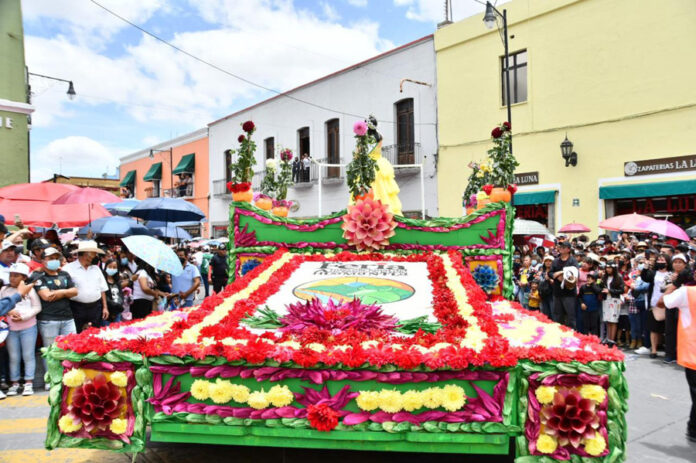 Disfrutan Familias en Huamantla Fiesta Multicolor en el Desfile de la Dalia - AlternativaTlx