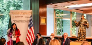 Entrega Estados Unidos a México Escultura Virreinal Robada hace 20 Años - AlternativaTlx