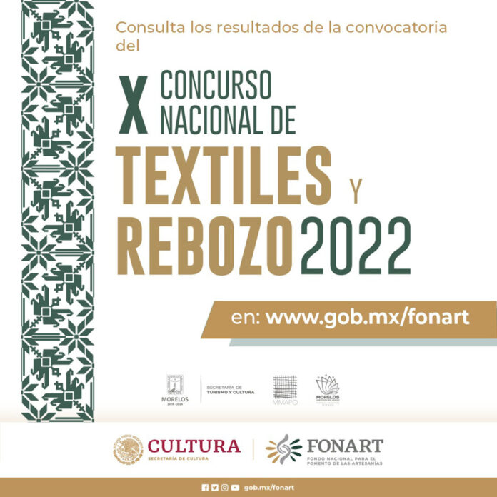 Fonart Anuncia los Resultados del X Concurso Nacional de Textiles y Rebozo 2022 - AlternativaTlx