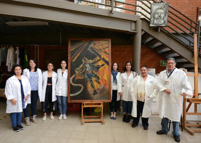 INAH Entrega Pintura de Caballete Restaurada al Heroico Cuerpo de Bomberos de la Ciudad de México - AlternativaTlx INAH Entrega Pintura de Caballete Restaurada al Heroico Cuerpo de Bomberos de la Ciudad de México - AlternativaTlx