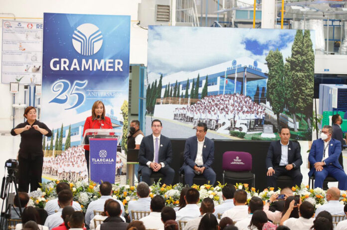 Inauguró Gobernadora Lorena Cuéllar Línea de Producción para Mercedes Benz en la Empresa GRAMMER - AlternativaTlx Inauguró Gobernadora Lorena Cuéllar Línea de Producción para Mercedes Benz en la Empresa GRAMMER - AlternativaTlx