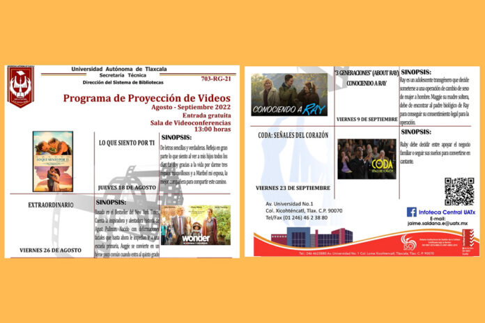 Invita UATx a Programa de Proyección de Videos - AlternativaTlx