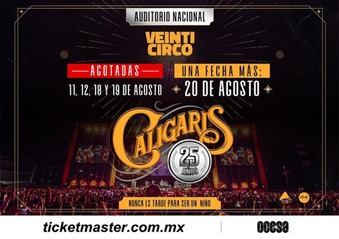 Los Caligaris ¡Una Fecha más en el Auditorio Nacional! - AlternativaTlx Los Caligaris: ¡Una Fecha más en el Auditorio Nacional! - AlternativaTlx