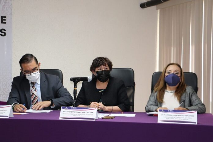 PGJE Realiza Informe de 252 Carpetas Judicializadas - AlternativaTlx