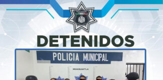 Policía de Huamantla Arresta a Cinco Personas con una Réplica de Arma - AlternativaTlx