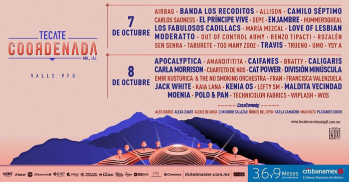 TECATE COORDENADA ¡Ya Tenemos Line Up por Día! - AlternativaTlx