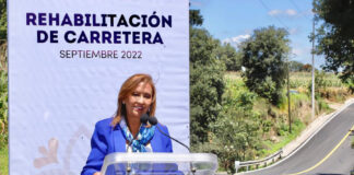 Destinó Gobernadora Lorena Cuéllar más de 13.1 MDP en Rehabilitación Carretera de Papalotla - AlternativaTlx