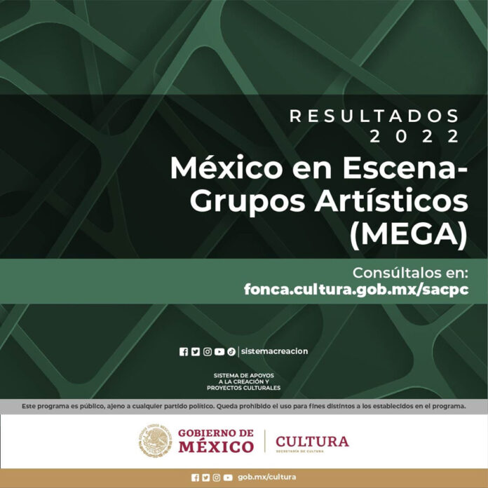 El Sistema de Apoyos a la Creación y Proyectos Culturales da a Conocer Resultados de México en Escena-Grupos Artísticos 2022 - AlternativaTlx