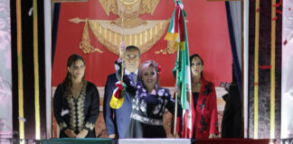 Encabezó Gobernadora Lorena Cuéllar CCXII Aniversario del Grito de Independencia - AlternativaTlx