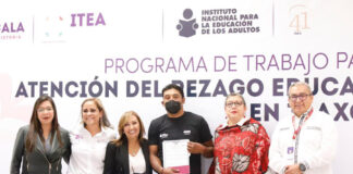 Refrenda Gobernadora Lorena Cuéllar Compromiso para Abatir Rezago Educativo - AlternativaTlx