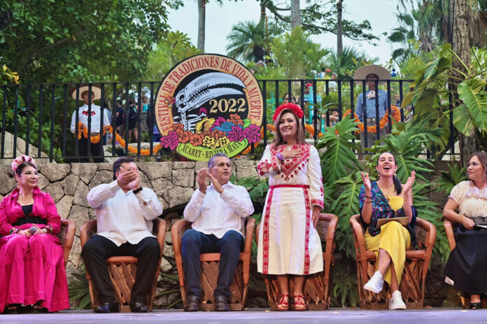 Asistió Gobernadora a la Inauguración del Festival de Tradiciones de Vida y Muerte en Xcaret - AlternativaTlx