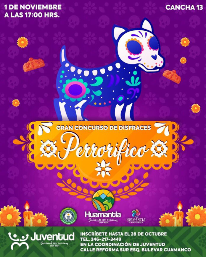 Convoca Gobierno de Huamantla al Concurso de Disfraces de Mascotas “Perrorífico” - AlternativaTlx