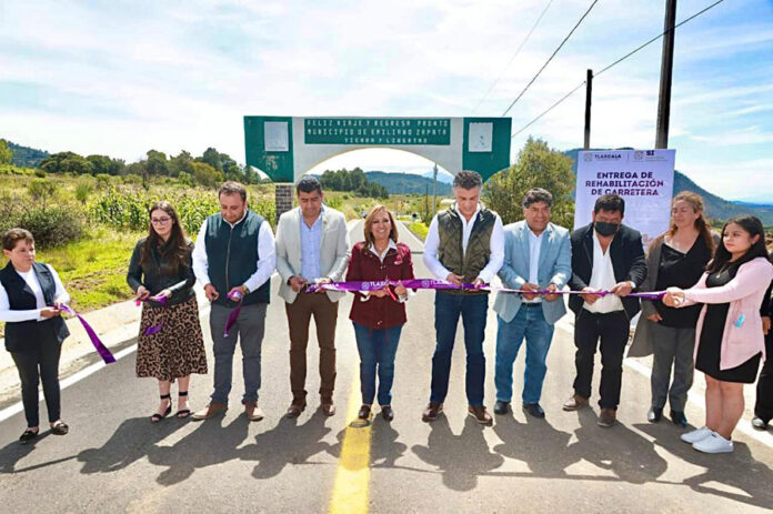 Entregó Gobernadora Lorena Cuéllar Obras Carreteras en Españita y Emiliano Zapata - AlternativaTlx Entregó Gobernadora Lorena Cuéllar Obras Carreteras en Españita y Emiliano Zapata - AlternativaTlx