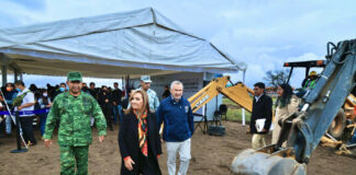 Gobernadora Lorena Cuéllar da Banderazo de Inicio a la Construcción de Cuartel de GN - AlternativaTlx