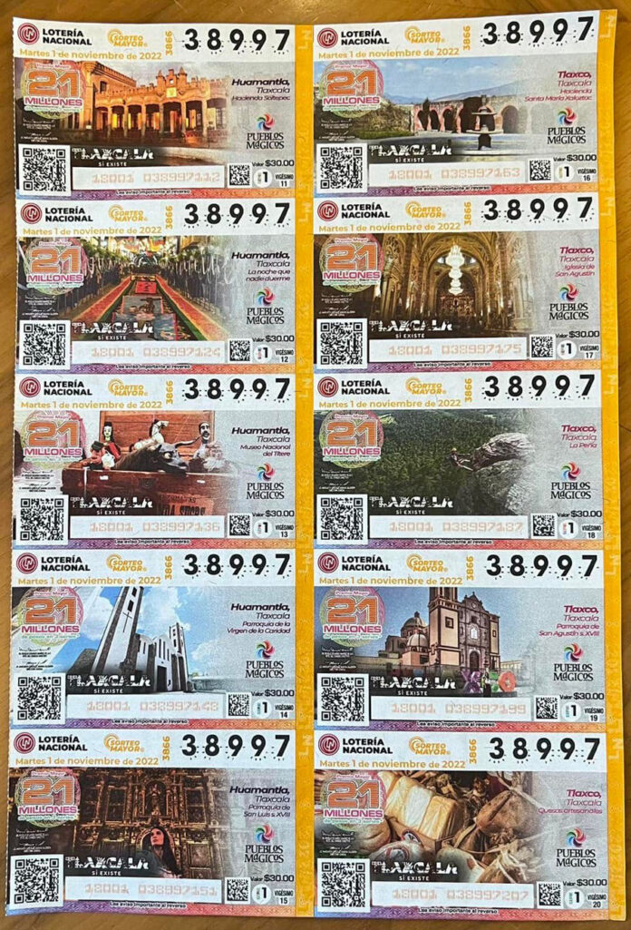 Huamantla Presente en Billetes de la Lotería Nacional - AlternativaTlx