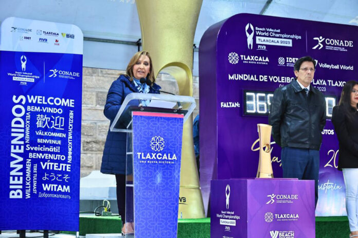 Inicia Gobierno del Estado, CONADE y FMVB Cuenta Regresiva para Campeonato Mundial de Voleibol de Playa Tlaxcala 2023 - AlternativaTlx Inicia Gobierno del Estado, CONADE y FMVB Cuenta Regresiva para Campeonato Mundial de Voleibol de Playa Tlaxcala 2023 - AlternativaTlx