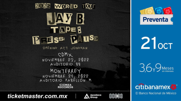 JAY B El World Tour Tape Press Pause Llegará a CDMX y Monterrey - AlternativaTlx JAY B: El World Tour Tape Press Pause Llegará a CDMX y Monterrey - AlternativaTlx