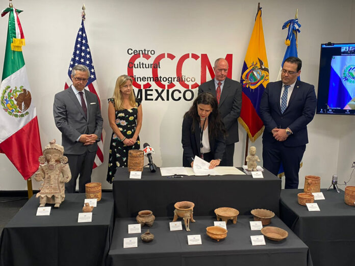 México Entrega a Ecuador y El Salvador Piezas Prehispánicas Recuperadas en Los Ángeles, California - AlternativaTlx