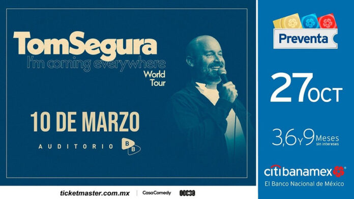 TOM SEGURA: I’m Coming Everywhere World Tour, una Noche de Risas en la Ciudad de México - AlternativaTlx