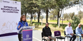 Invirtió Gobernadora Lorena Cuéllar 4.1 MDP en Rehabilitación del Boulevard Revolución de Nanacamilpa - AlternativaTlx