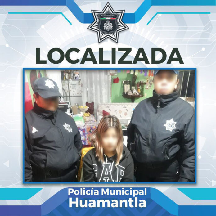 Localiza Policía de Huamantla a Menor Reportada por sus Familiares como no Localizada - AlternativaTlx