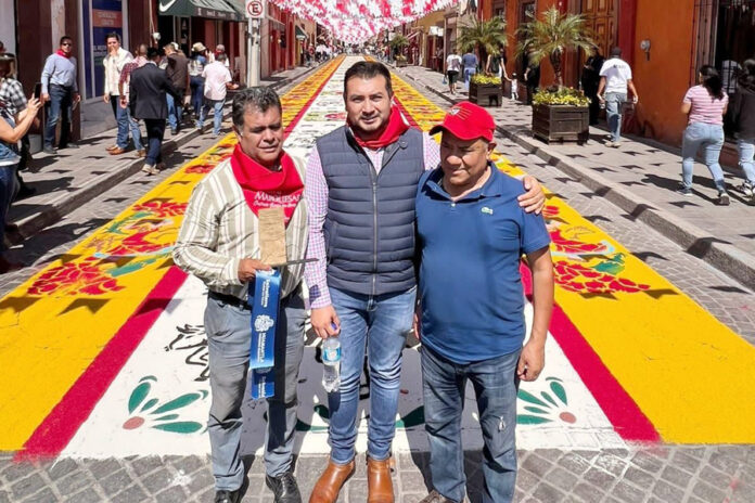 Sorprende Tapete Monumental de Aserrín de Huamantla en la Marquesada 2022 - AlternativaTlx Sorprende Tapete Monumental de Aserrín de Huamantla en la Marquesada 2022 - AlternativaTlx