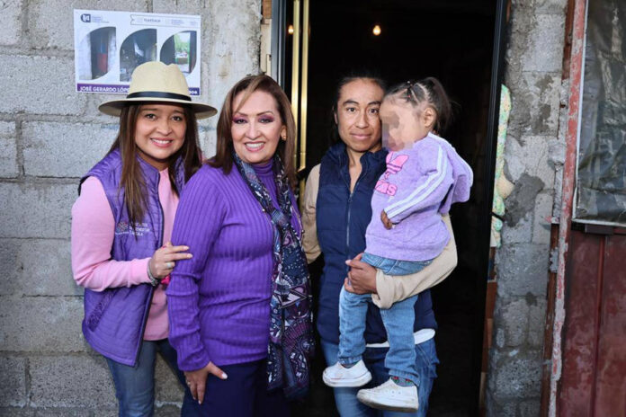 Supervisó Gobernadora Lorena Cuéllar “Programa Puertas y Ventanas para tu Hogar” en Tlaxco - AlternativaTlx