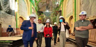Supervisó Gobernadora Trabajos de Restauración en la Parroquia de San José - AlternativaTlx
