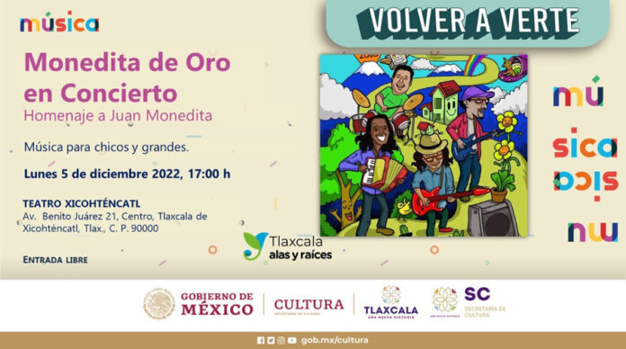 Realizarán Concierto de Monedita de Oro en Tlaxcala - AlternativaTlx
