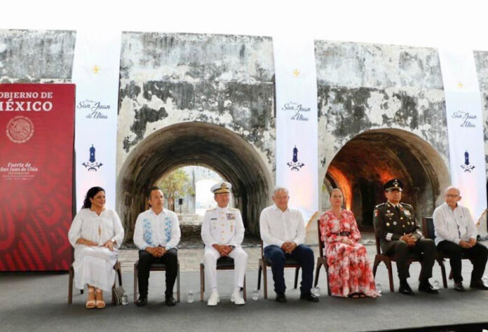 Secretarías de Marina y Cultura Entregan la Primera Etapa de Restauración del Fuerte de San Juan de Ulúa, en el Puerto de Veracruz - AlternativaTlx