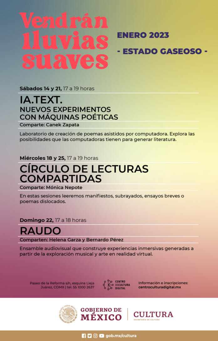 El CCD Invita a las Actividades de Clausura de la Exposición “Vendrán Lluvias Suaves” - AlternativaTlx