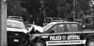 Deja un Lesionado y Daños Materiales "Choque de Patrullas" en la Capital - AlternativaTlx
