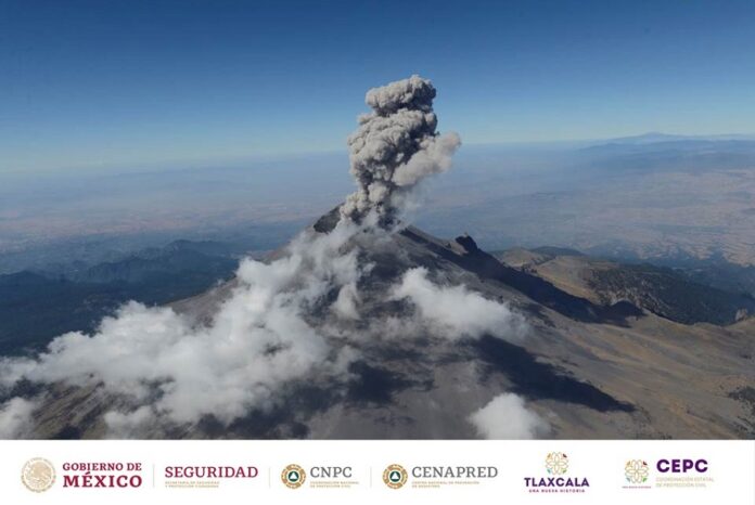 Seguirán las Emisiones de Ceniza y Explosiones en el Popocatépetl: CENAPRED - AlternativaTlx