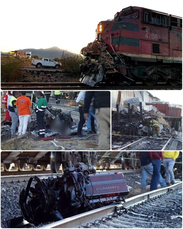 Fatal Encontronazo del Tren a un Tráiler en Huamantla - AlternativaTlx