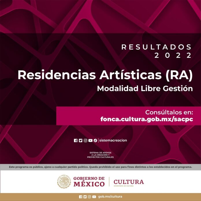 El Sistema de Apoyos a la Creación y Proyectos Culturales Anuncia los Resultados de la Convocatoria Residencias Artísticas - AlternativaTlx
