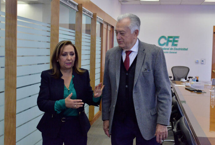 Presentó Gobernadora Lorena Cuéllar Proyectos ante CFE - AlternativaTlx