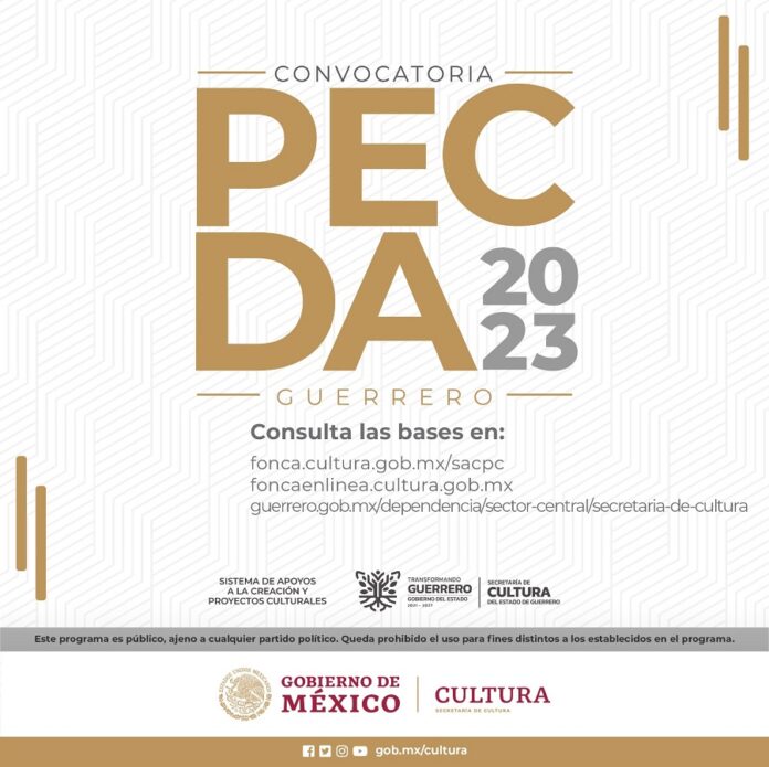 El Sistema de Apoyos a la Creación y Proyectos Culturales y el Estado de Guerrero Publican la Convocatoria PECDA 2023 - AlternativaTlx