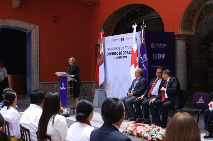 Presidió Gobernadora Lorena Cuéllar Arranque de Colecta Anual de Cruz Roja Tlaxcala - AternativaTlx