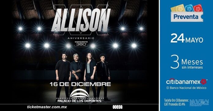 Allison Festejará 20 Años de Carrera con Especial Concierto - AlternativaTlx