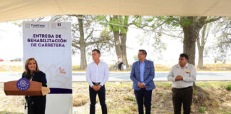 Entregó Gobernadora Lorena Cuéllar Rehabilitación de Carretera Calpulalpan–La Soledad - AlternativaTlx