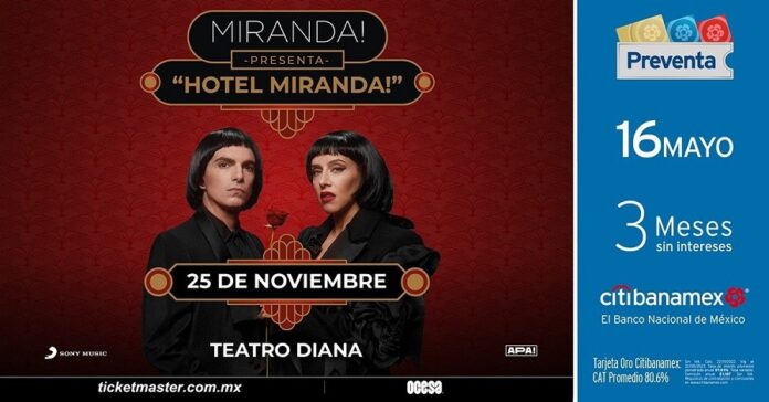 Miranda! Presentará Todos sus Éxitos y Nuevo Disco en Guadalajara - AlternativaTlx