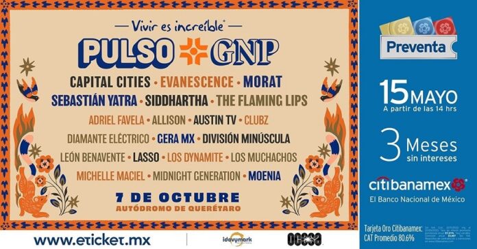 Pulso GNP 2023 Presenta Nuevo Line Up y Fecha - AlternativaTlx Pulso GNP 2023 Presenta Nuevo Line Up y Fecha - AlternativaTlx
