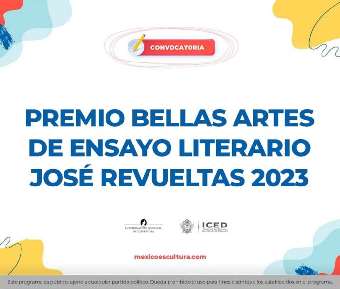 Abren Convocatoria para el Premio Bellas Artes de Ensayo Literario José Revueltas 2023 - AlternativaTlx