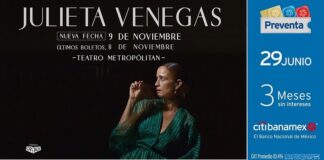 Julieta Venegas Suma una Fecha más en el Teatro Metropólitan - AlternativaTlx