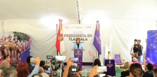 Celebró Gobernadora Lorena Cuéllar a Periodistas - AlternativaTlx