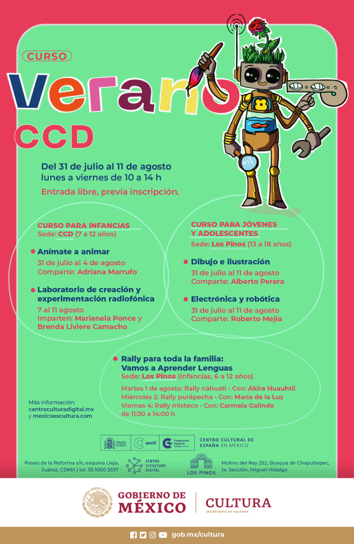 El Centro de Cultura Digital Invita a Conocer su Programa de Verano - AlternativaTlx