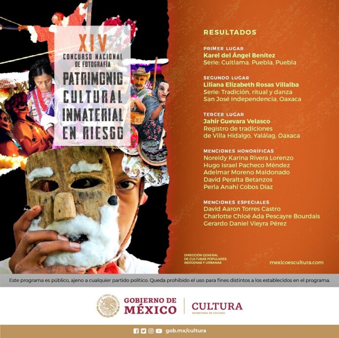 La Secretaría de Cultura da a Conocer los Resultados del XIV Concurso Nacional de Fotografía, Dedicado al PCI - AlternativaTlx