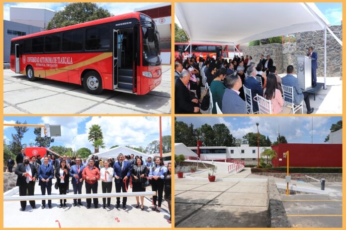 Preside Rector de la UATx Donación de Autobús e Inauguración de Circuito Vial - AlternativaTlx